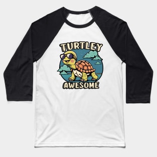 Turtley Awesome Baseball T-Shirt